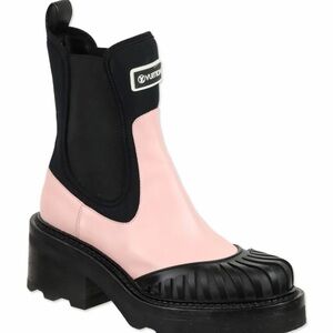 LOUIS VUITTON PINK LEATHER BEAUBOURG CHELSEA BOOTS